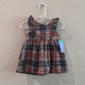 Plaid Sleeveless Baby Dress
